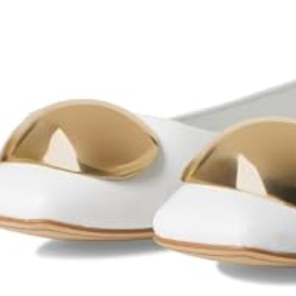 NEW FRANCO SARTO Leather Amaya Flats in white for women 1225 3m7 - Picture 2 of 10